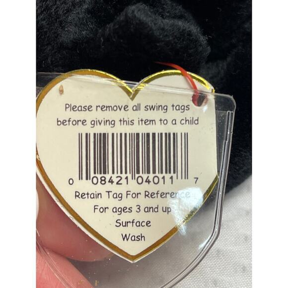 TY Beanie Babies Collection Black Bear Blackie DOB July 15 1994 - Picture 6 of 7